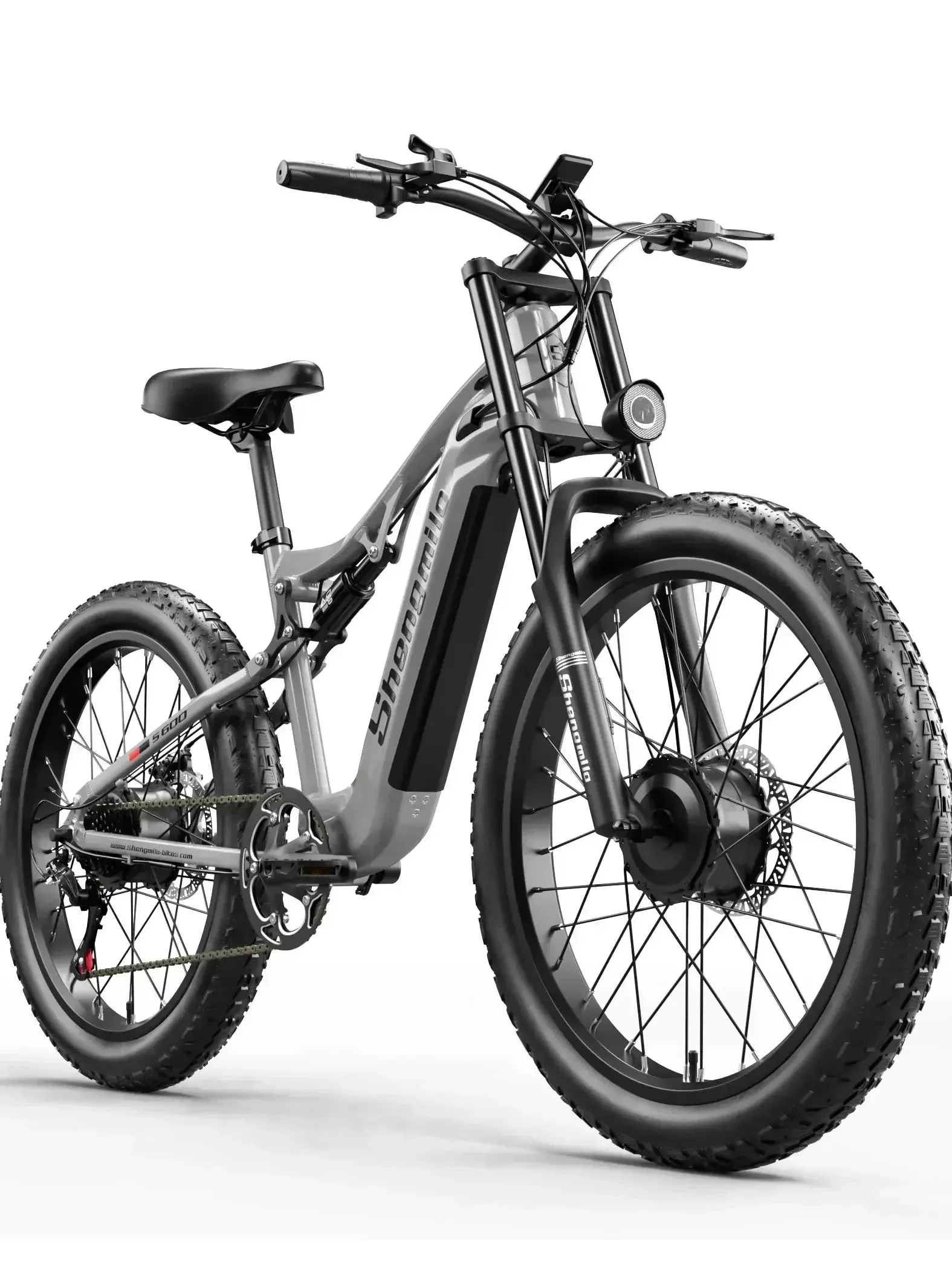 AliExpress Shengmilo S600 Adult 2000W Electric Bicycle Men's E-Mountain ebike with Two Motor, 48V840WH Battery,26" Fat Tire Electric Bike