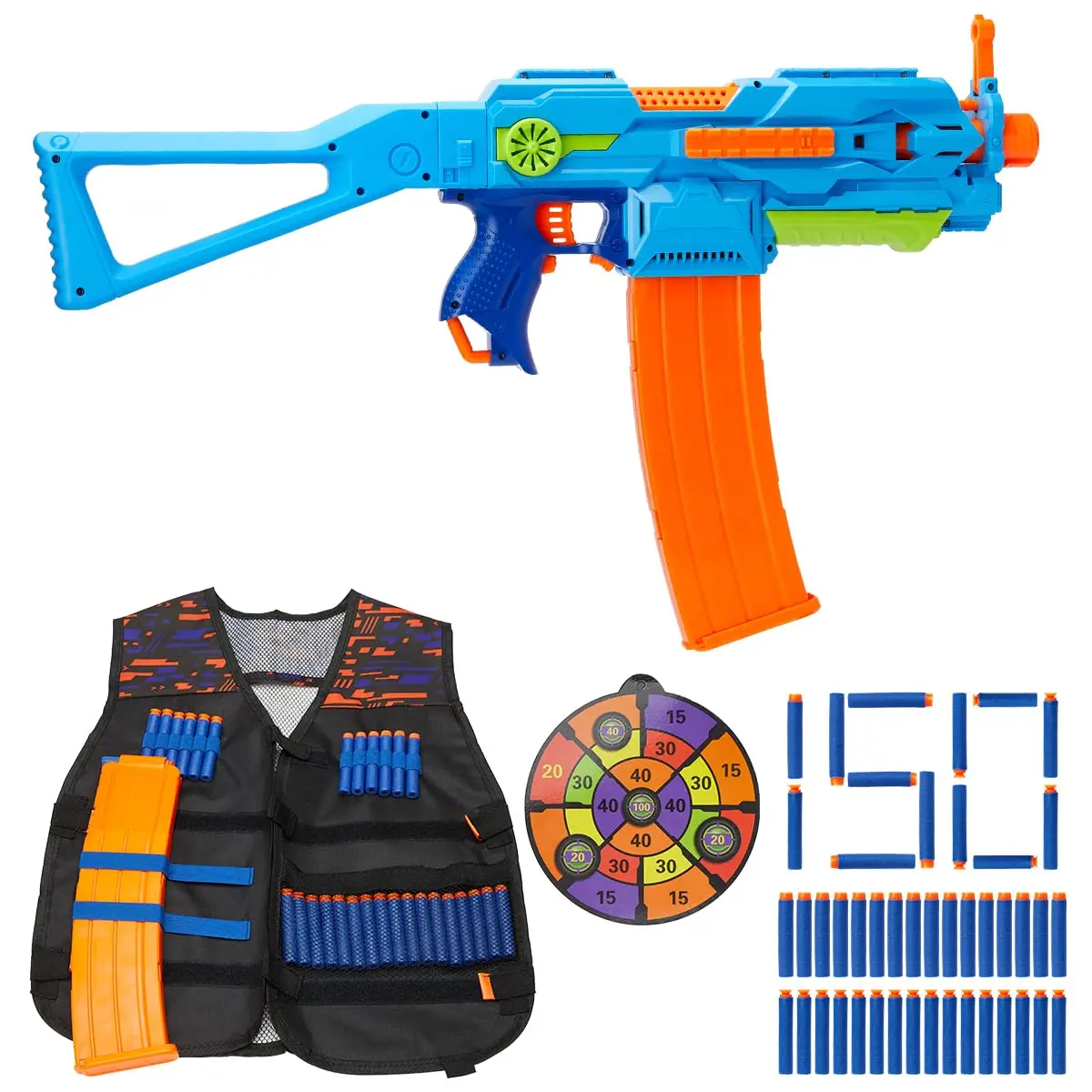 

FANDAO Electric burst soft bullet gun outdoor Foam Blaster Toy for Kids Soft Bullets Shooting Game for Teens Boy Adults Ages 14+