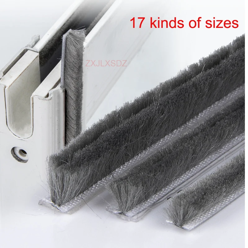 1 Meter sliding door window gasket brush sealing strip soundproofing weatherstrip draught excluder