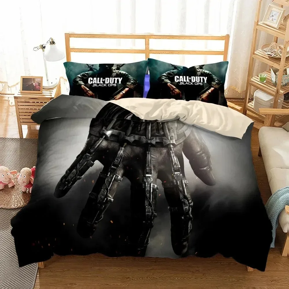 New 3D Print Call-of-duty Bedding Set Single Twin Full Queen King Size Game Shooting Bed Set Adult Kid Bedroom Duvet cover Sets