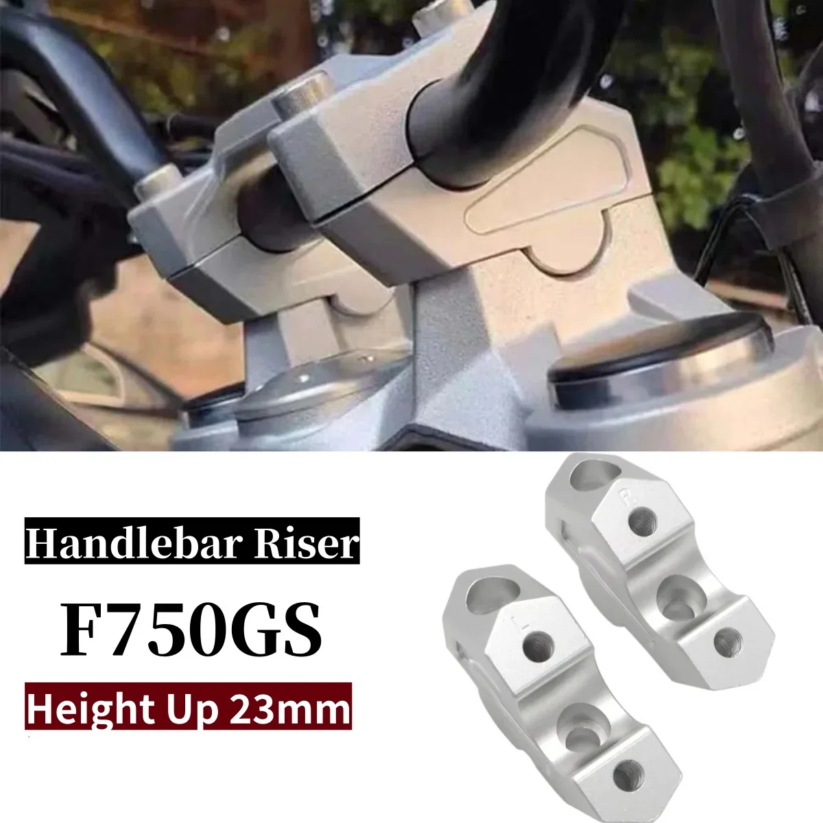 Motorradzubehör 22MM Lenkererhöhung Lenkerklemmadapter für BMW F750GS F 750 GS F750GS 2018 2019