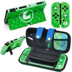 Mario Luigi Bros Case for Nintendo Switch Protective Case Anime Nintend Switch Oled Console Joycon Cover Game Host Accessories