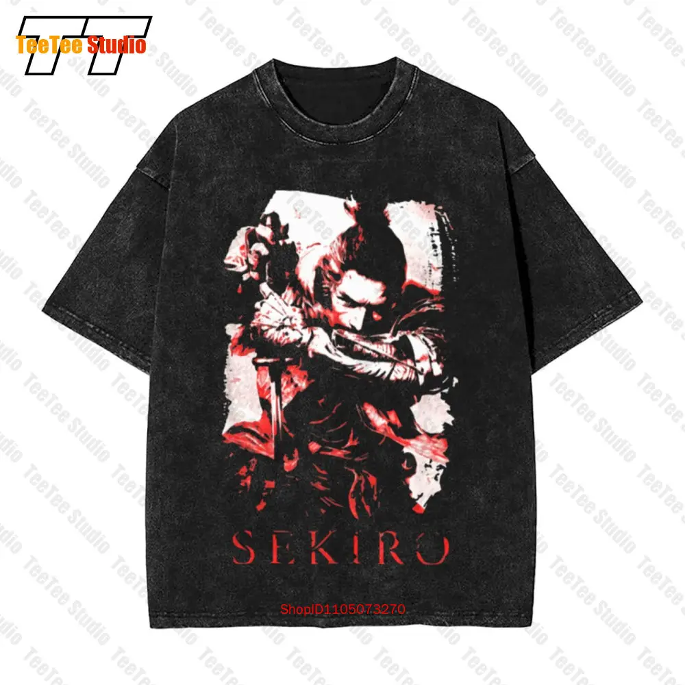 

Винтажная футболка оверсайз для фанатов Sekiro 8EOO
