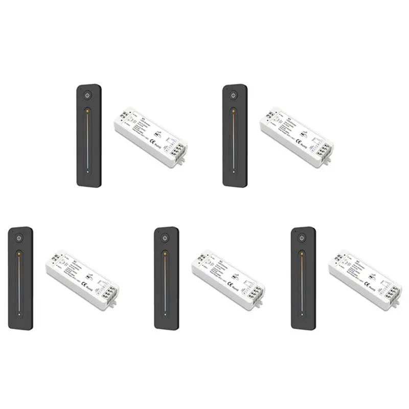 RMWIN-5X LED Dimmer 12V 5V 24V 36V 8A PWM Wireless RF Switch With 2.4G Brightness Adjustment Contact Remote