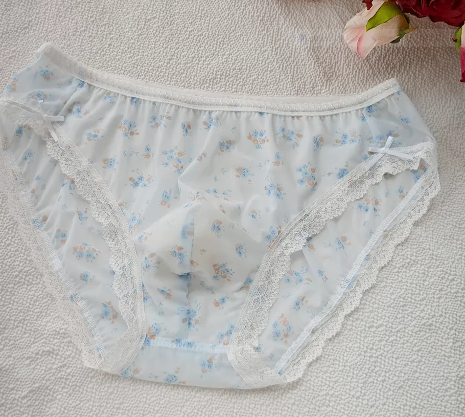 

Мужские кружевные трусики с крестом, сексуальные шелковистые на ощупь живые шоу, танцевальные вечерние трусы LGBQ BF, подарки FKK Thai Harajuku