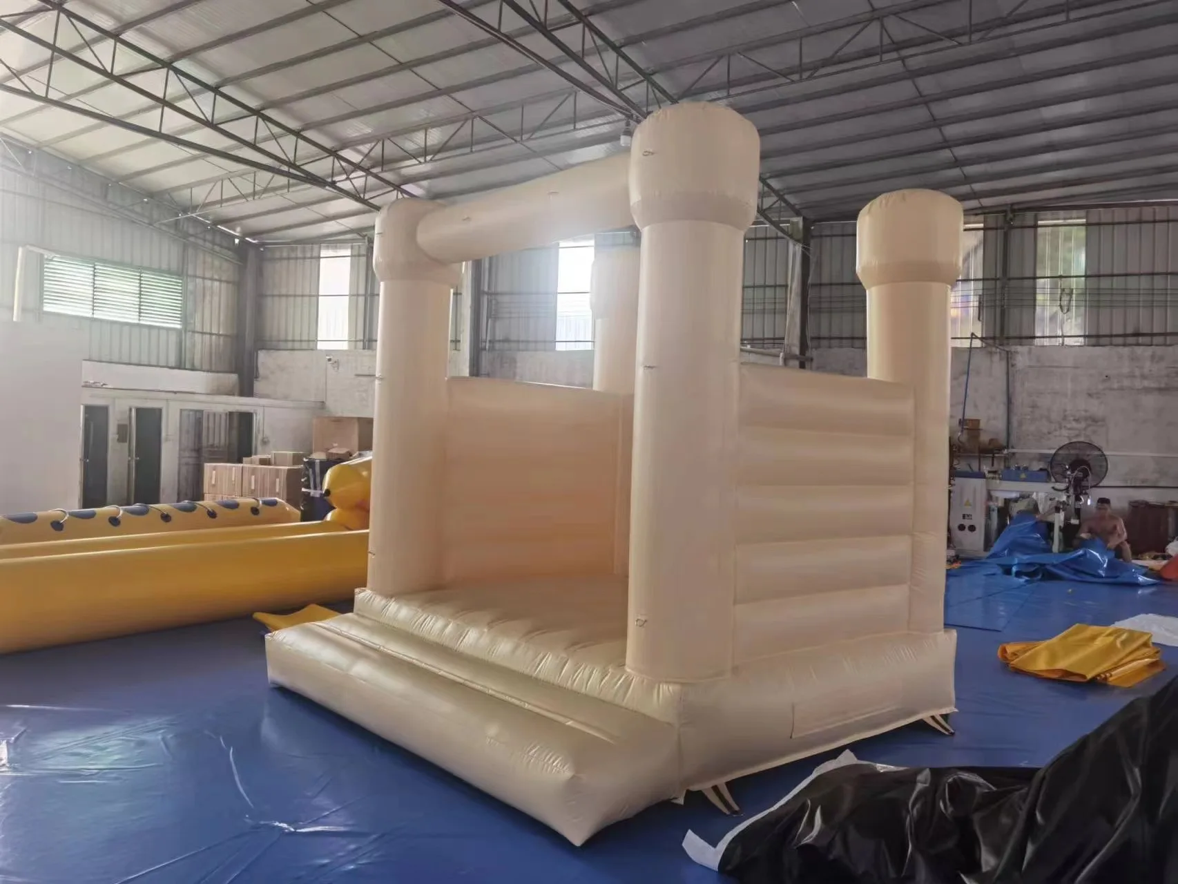 Majestic Inflatable Castle Playhouse with Air Blower - 3m x 3m x 3m (Approx. 10ft x 10ft x 10ft)