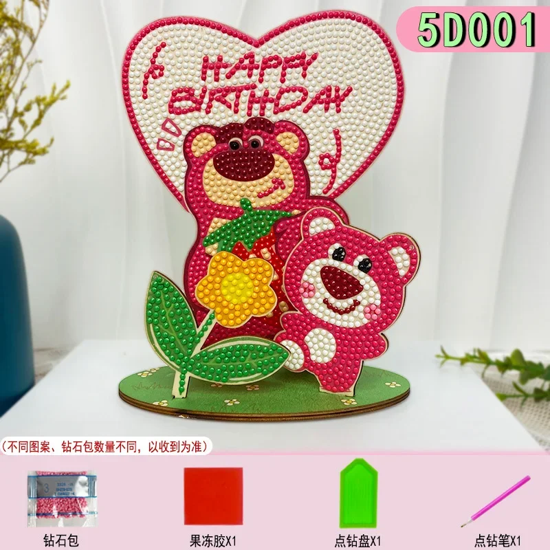 ディズニーの新しい 5D クリスタルダイヤモンド装飾絵画、子供の手作り DIY ミッキーマウスとスティッチ漫画のおもちゃ、誕生日プレゼント