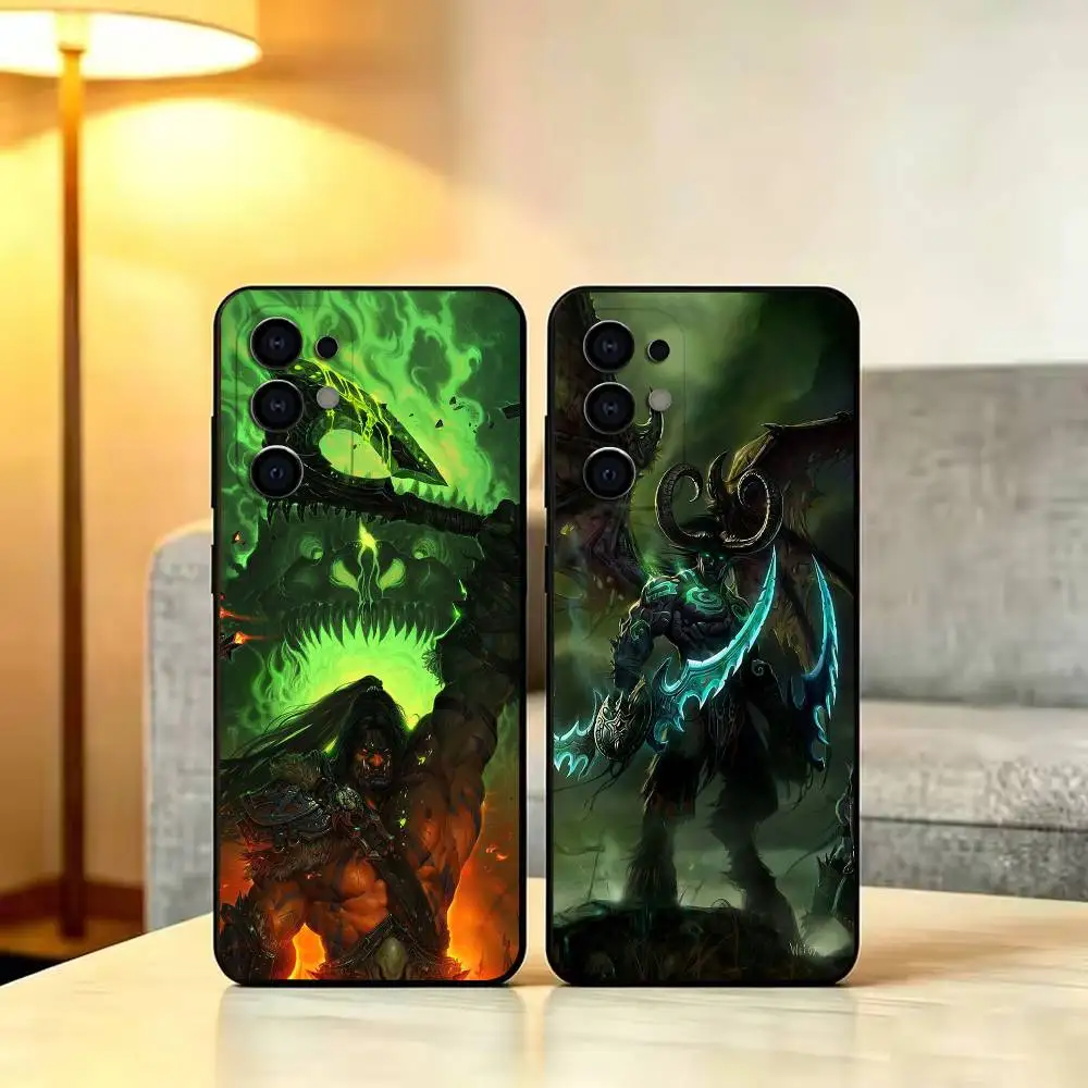 W-World Of W-Warcraft  Phone Case For Samsung S 25,24,23,22,30,21,10,9,Ultra,Plus,Lite,FE,4,5 GBlack TPU Soft Case