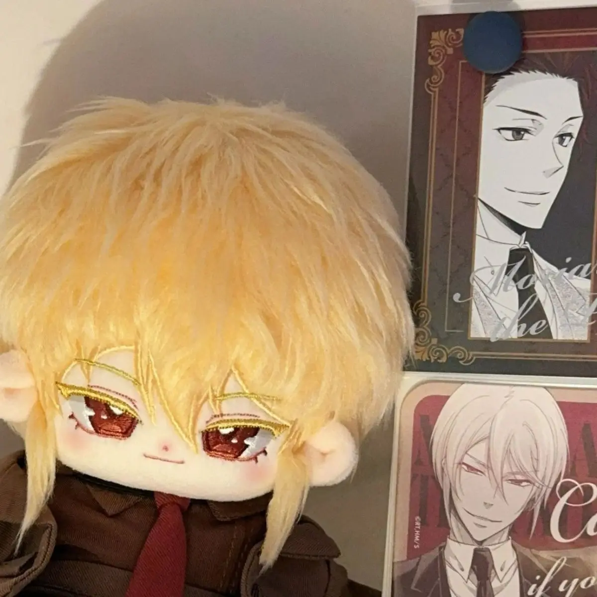 Muñeco de algodón de Anime MORIARTY THE PATRIOT William James con cuerpo, juguete de peluche suave para regalo de seguidores