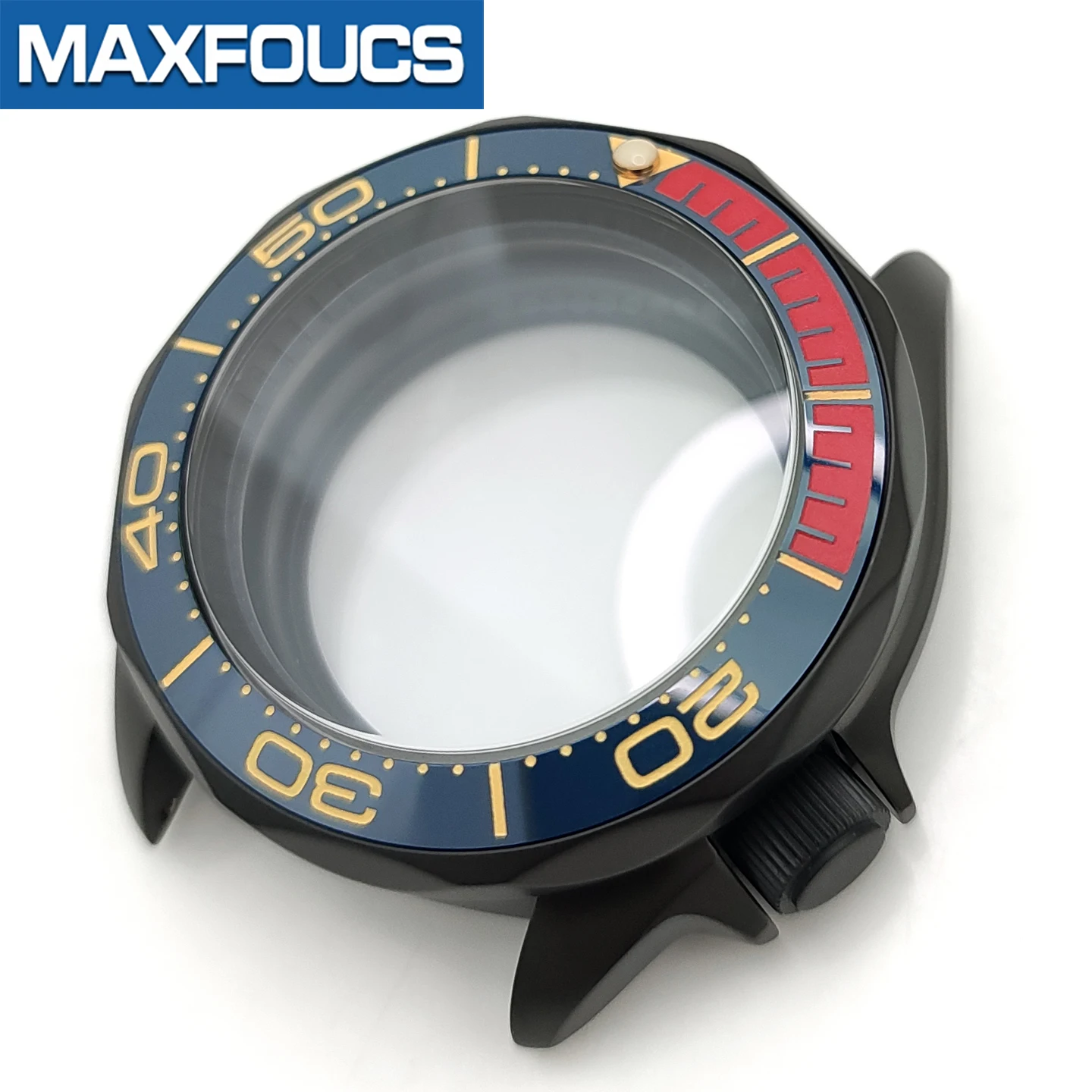 Sea/Master SKX 3.8 Uhrengehäuse-Set, schwarz matt, passend für NH35/NH36/NH34 MOD-Uhrengehäuse, Teile, Saphirkrone, individuelles Zubehör – Detail 15