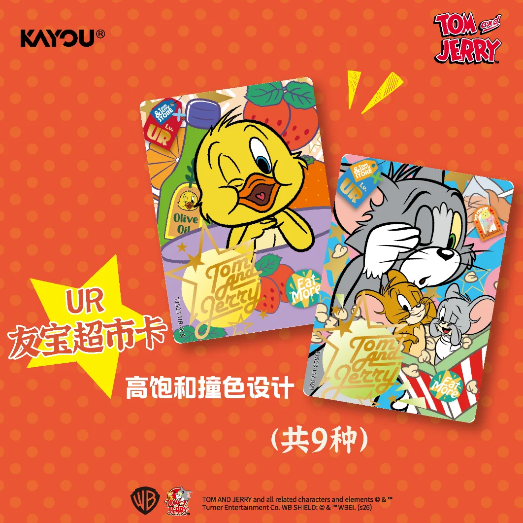 New 2026 KAYOU Tom And Jerry Classic Zhuiqu Pack Vol3. Anime Trading Cards Rare CR LR UR For Fans