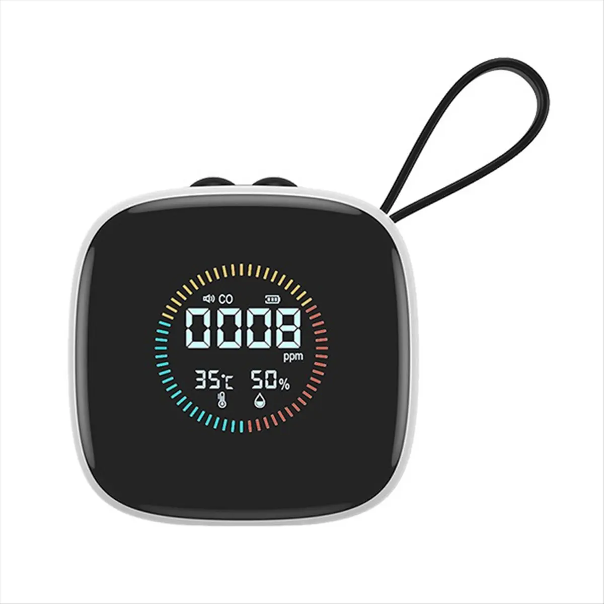 A24I Portable Carbon Monoxide Tester CO Detector Multifunctional Air Quality Detector Temperature Humidity Tester