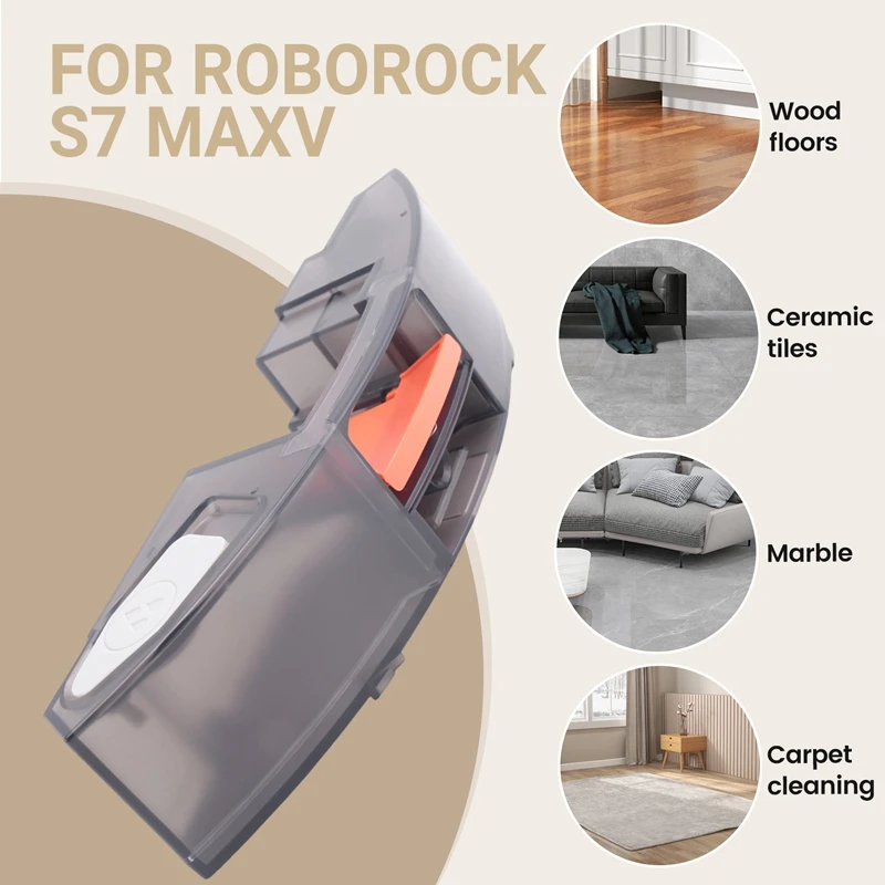 เปลี่ยนถังน้ําสําหรับ Roborock S7 Maxv Ultra/S7 MAXV/S7 Pro หุ่นยนต์เครื่องดูดฝุ่น