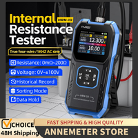 HRM-10 Pro Battery and Capacitor Tester - Precision Voltage and Internal Resistance Meter for 18650, Lithium