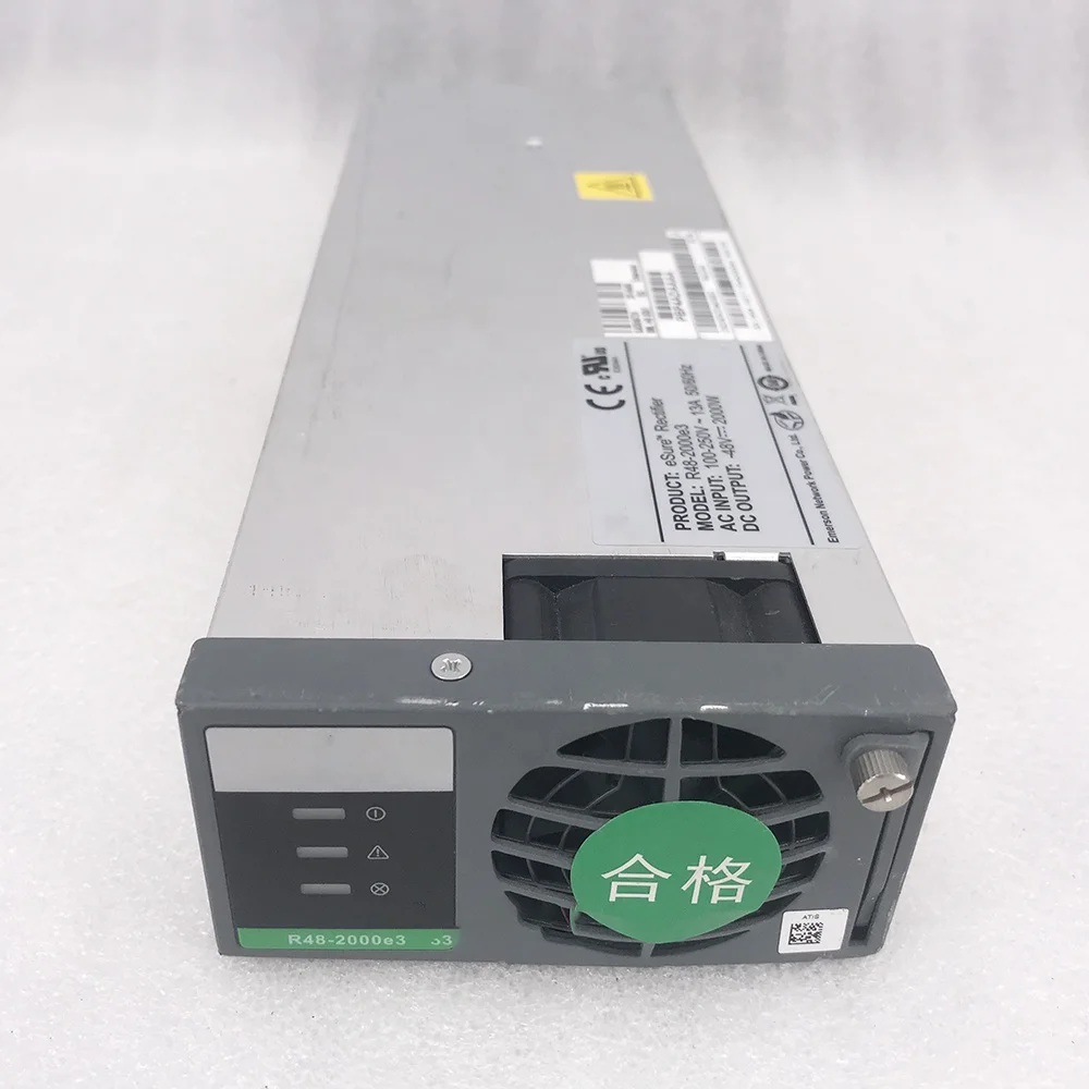 R48-2000e3 For EMSRSON High Efficiency Power Module Input: 100-250V 13A 50/60Hz Output: -48V 2000W