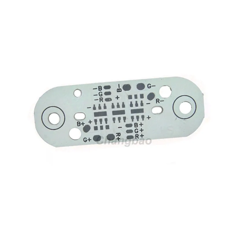 5pcs/lot 17x45mm RGB Full-color 3535 Aluminum Substrate for RGB 3Leds Leds in Series