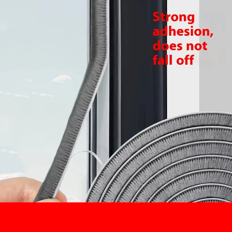 Winter Anti-Leakage Door Seam Rubber Strip Injection Molding Window Sealing Strip for Glass Push-Pull Windshield Door Bottom