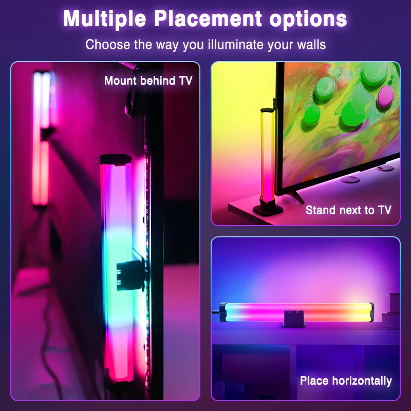 Imagem -03 - Ambiente Backlight Kit com Tela Iluminação Smart tv Barras de Luz Real Sync Fita Led Festa Jogo Lâmpada Atmosfera Smd5050