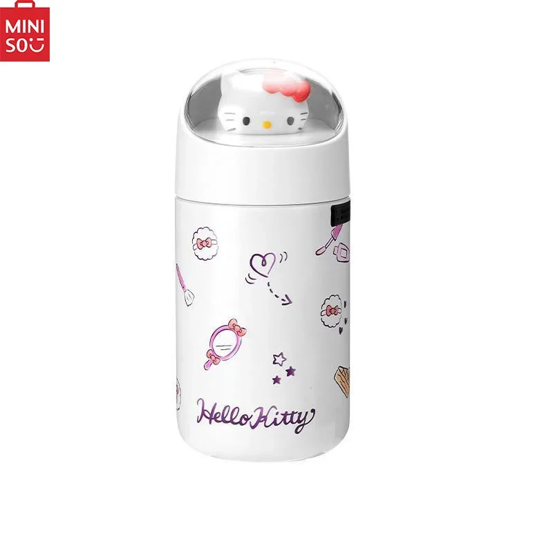 Echte Miniso Sanrio-Serie Cinnamoroll Hello Kitty Thermische Beker Pop Thermische Beker Schattige Student Mini Pompompurin Kindercadeau