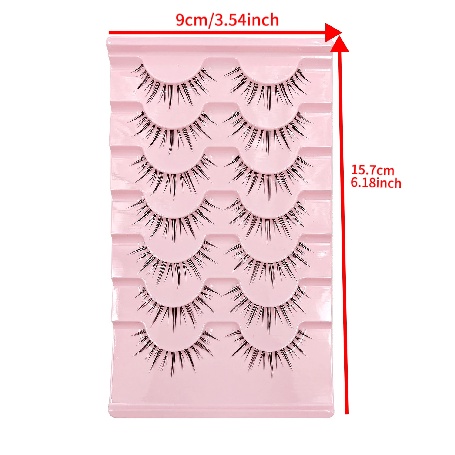 本物のまつげと偽まつげの模倣、コミック全体、透明な悪魔のまつげカーラー、自然な太いまつげ、初心者向け