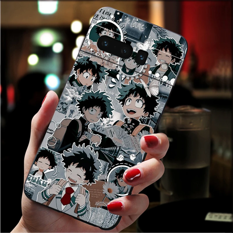 حافظة لهاتف جوجل بيكسل 10 9 برو XL 9A 8 7 6 برو بيكسل 8A 7A 6A بكسل 8 7 6 5 بطلي الأكاديمية الجمالية باكوغو