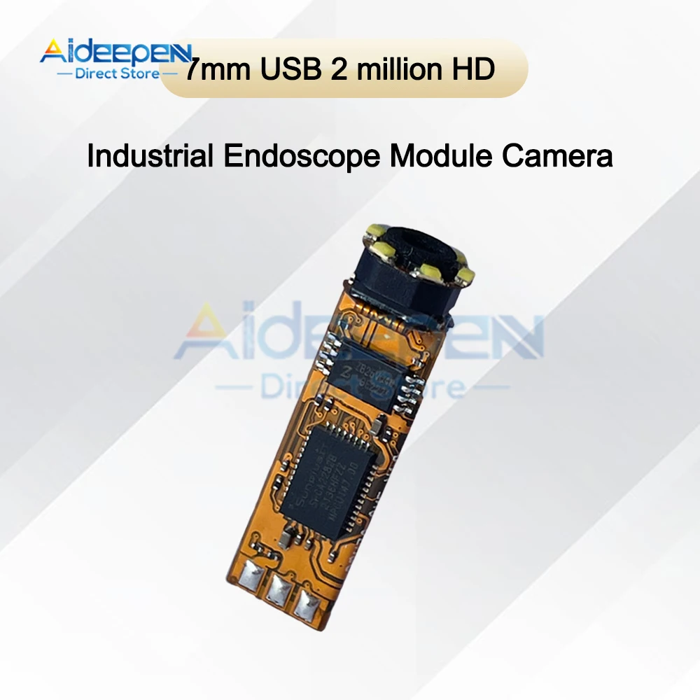Modulo endoscopio industriale ad alta definizione 200W Pixel 720P unità USB telecamera di rilevamento Pipeline gratuita luce LED brillante