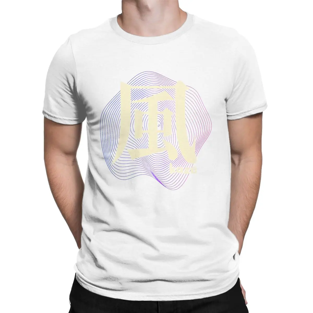 Japanese Fujii Kaze Kanji Japan Shinunoga Ewa T Shirts Men's Pure Cotton Vintage T-Shirt O Neck Tees Short Sleeve Clothing