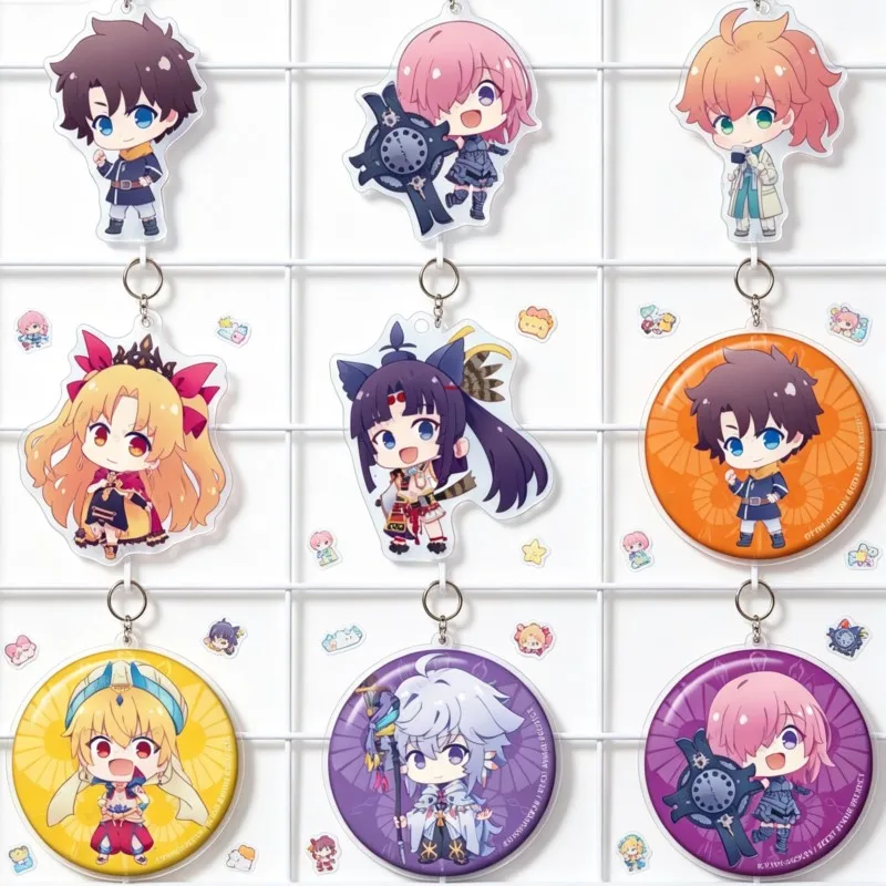 Anime Fate/Grand Order Ritsuka Fujimaru Order Q-style Acrylic Pendant Keychains bag decorations Gifts For Friends