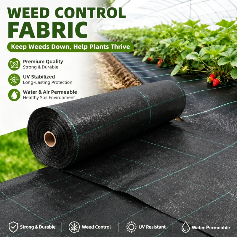 

Outdoor Garden Weed Barrier Mat Anti Aging Soil Protection Planting Cloth Cover Permeable Anti Grass Cloth Weed Control Fabric
