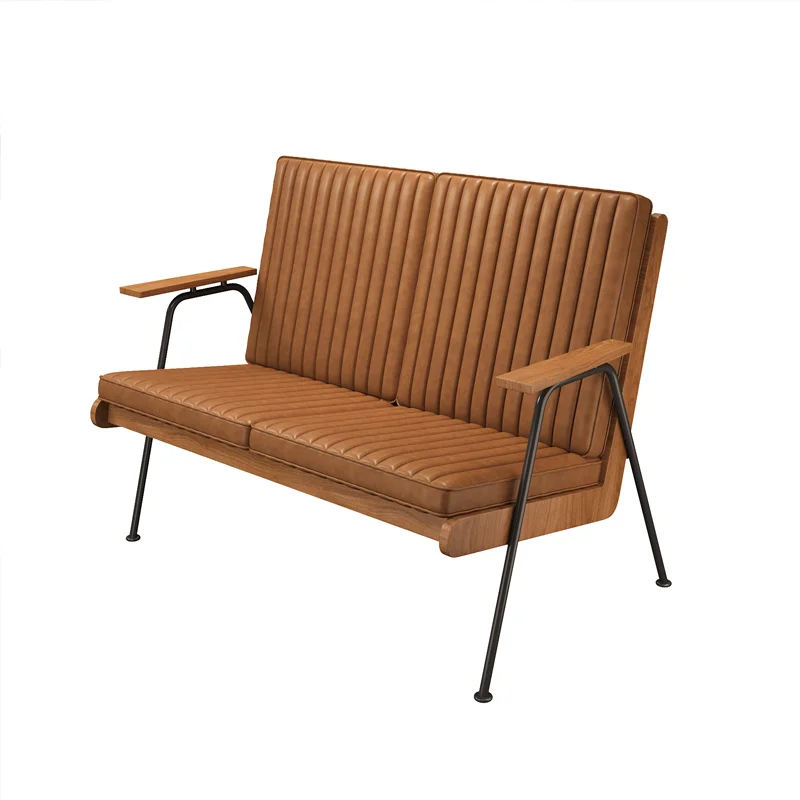 Custom-sized modern solid wood dining table set with metal bottom seats, suitable for use in hotels and home bars