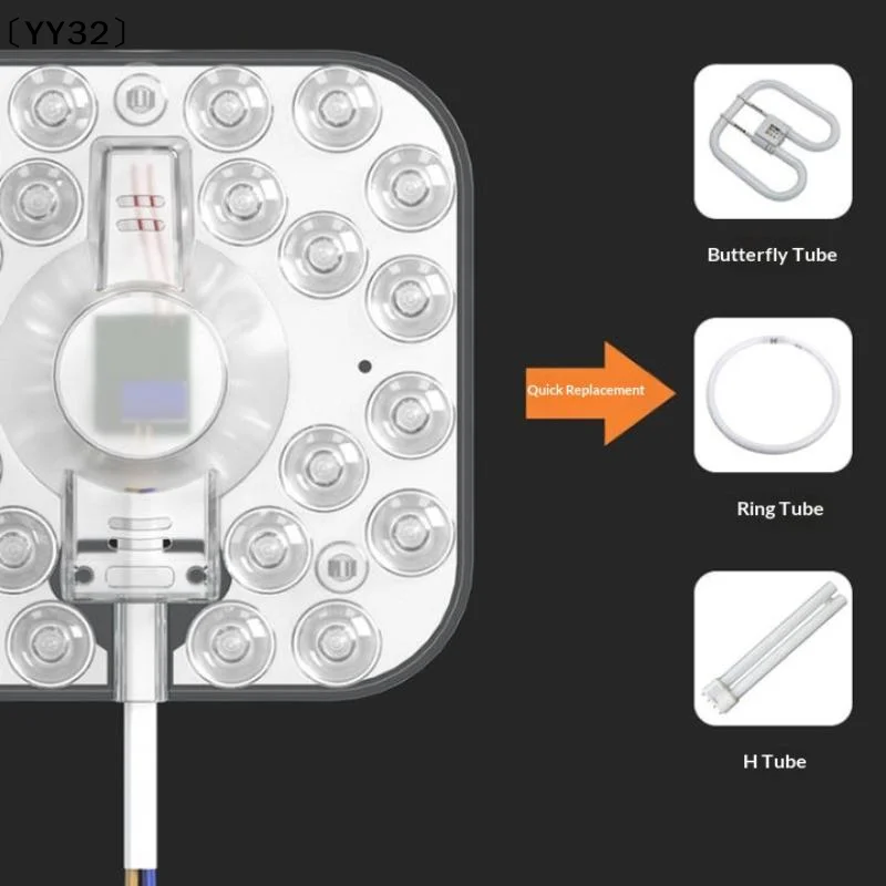 36W 24W 18W 12W LED Light AC220V Ceiling Board With Magnet High Brightness Ring Panel Square LED Module Source Ceiling〔YY32〕