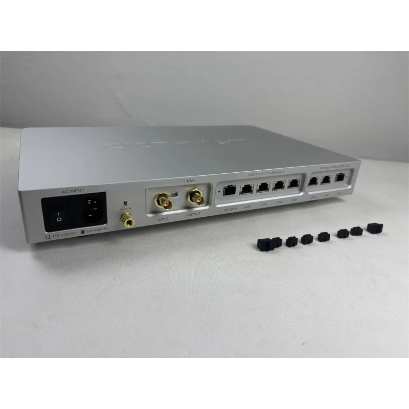 HOT LHY AS8Pro commutateur Audio HIFI 2.5G 10G Isolation optique 2.5Gbps, 1000Mbps BNC, horloge OC XO, 10Gbps, coupe SC OCXO