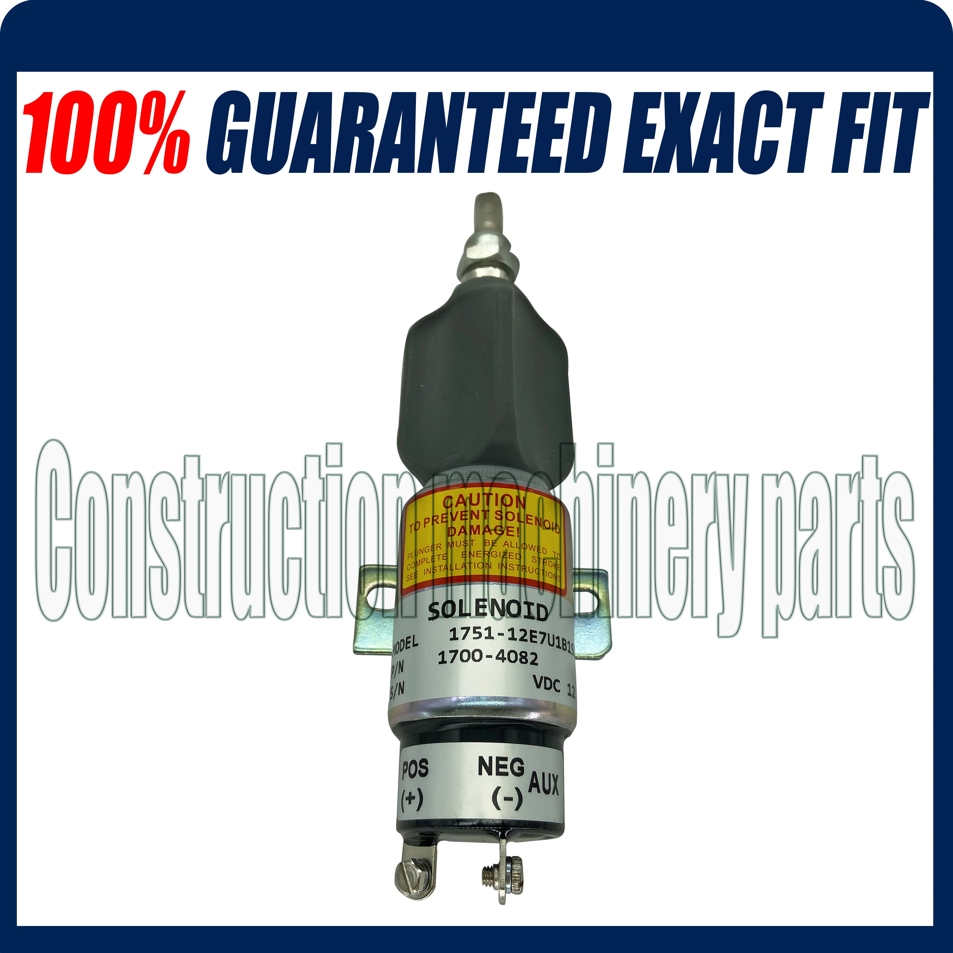 

Fuel Stop Solenoid Valve 12V With 2 terminals For Woodward 1700-4082 1751-12E7U1B1S1A