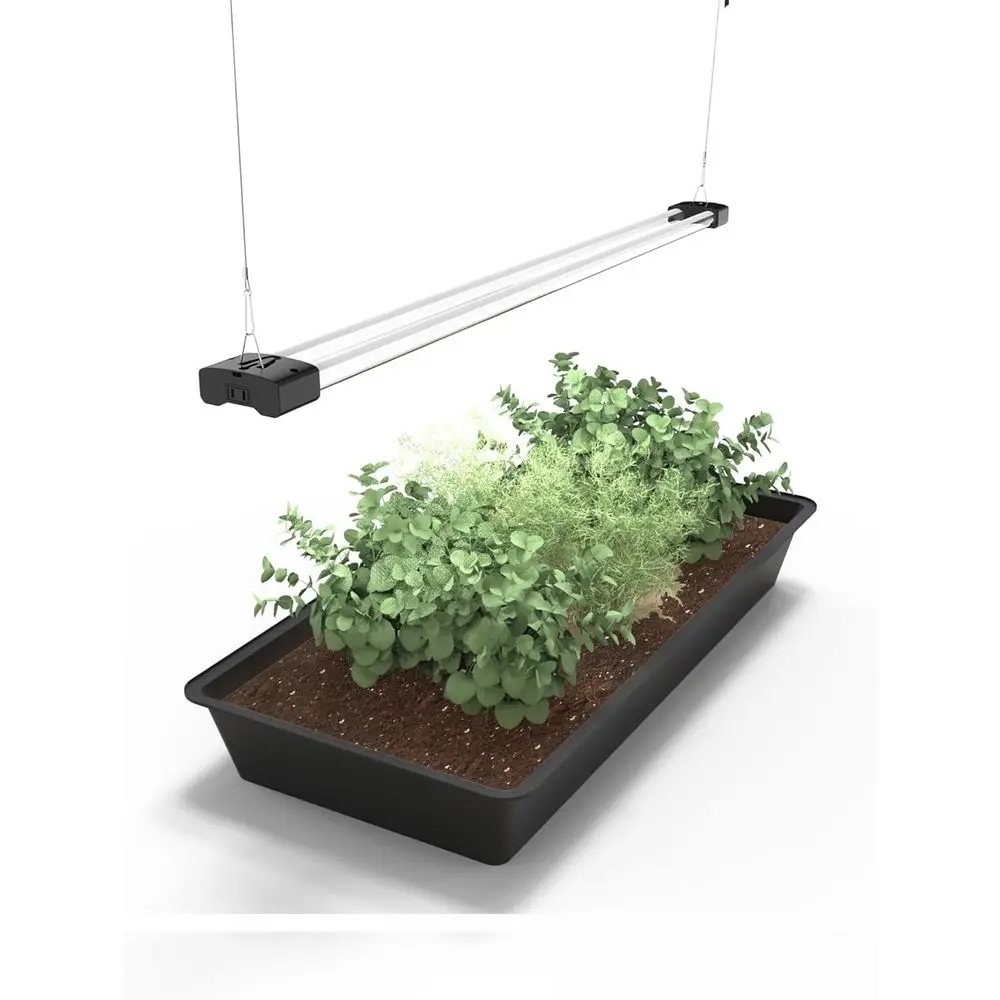 

Full Spectrum 4-Tied Linkable LED Plant Grow Light, 5000K Daylight, 660nm Red, and 450nm Blue Indoor Fixture