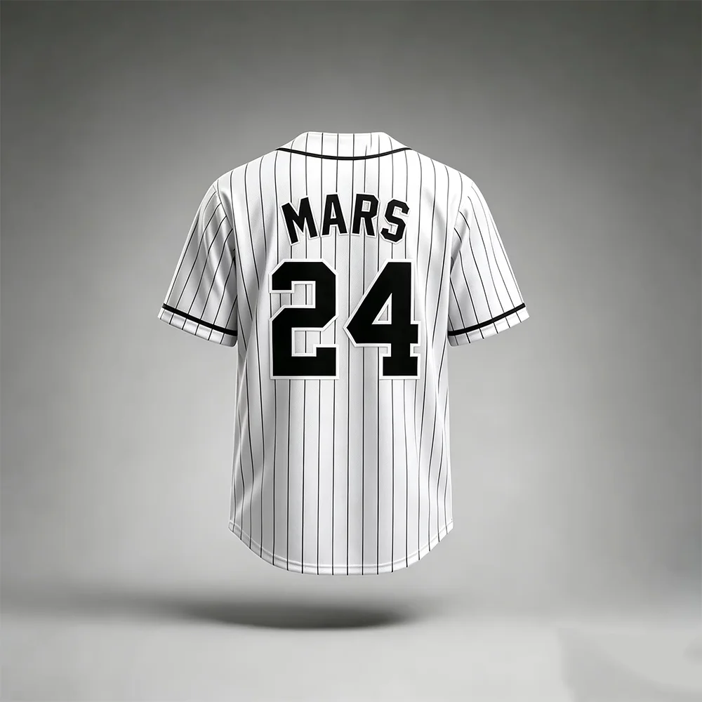 Unisex 2026 Bruno Mars 24K Hooligans Baseball Jersey Short Sleeve