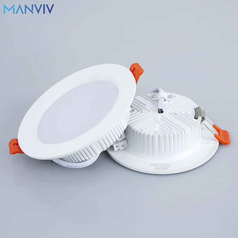 LED Grille Lamp 3W 5W 7W 15W 18W 220V Grille Light Modern Home Lighting Fixtures Recessed Round Ceiling Light Room Decoration
