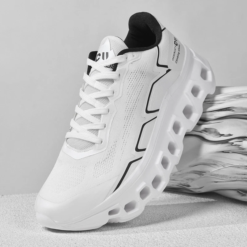 Modern Trend Unisex Mesh Sport Sneakers Contemporary Design Breathable Upper Dynamic Sole Daily Street Outdoor Walking Shoes