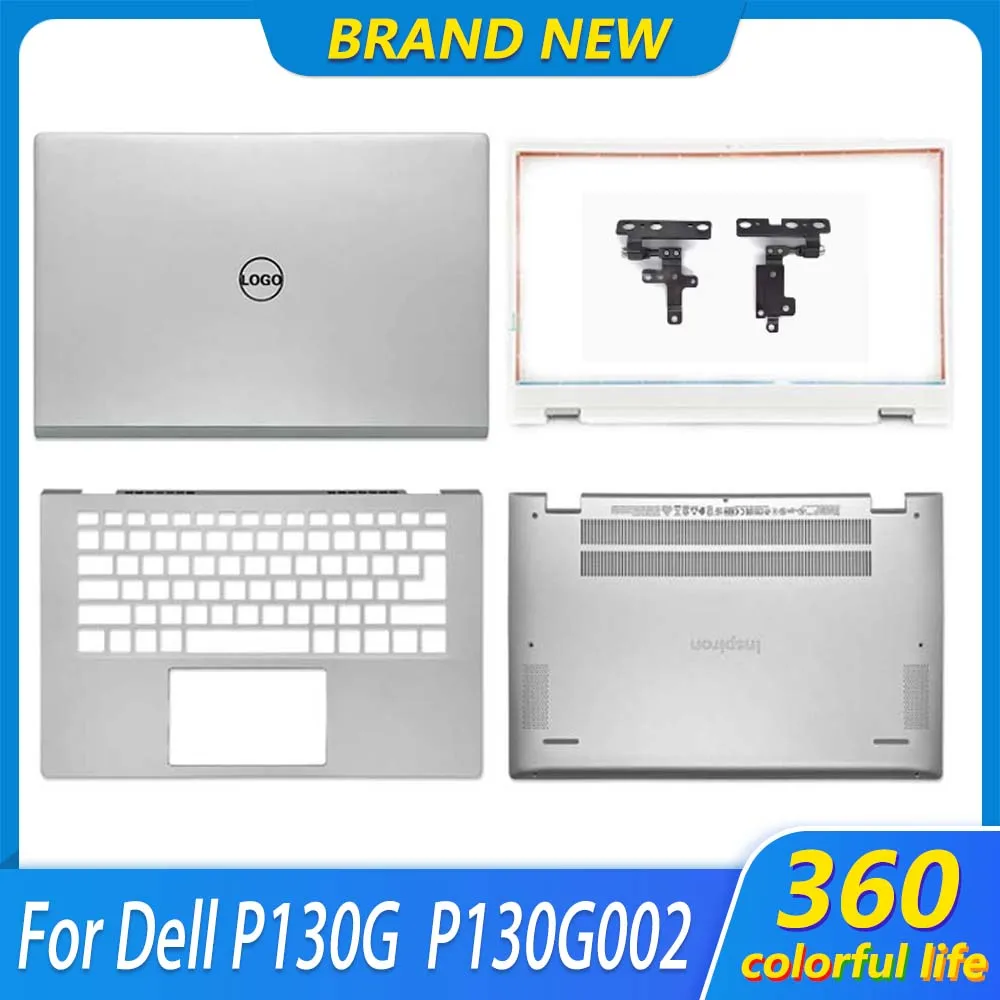 Новинка, задняя крышка для ноутбука Dell P130G P130G002, ЖК-дисплей, передняя панель, Упор для рук, Верхняя Нижняя деталь, 0 Вт, 1 кг, 14,0 дюйма, серебристая