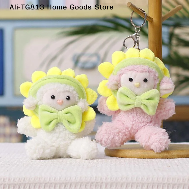 [TG813]Cute Soft Fluffy Sheep Plush Keychain With Comfortable Touch For Bag Decoration Kids Birthday Gift
