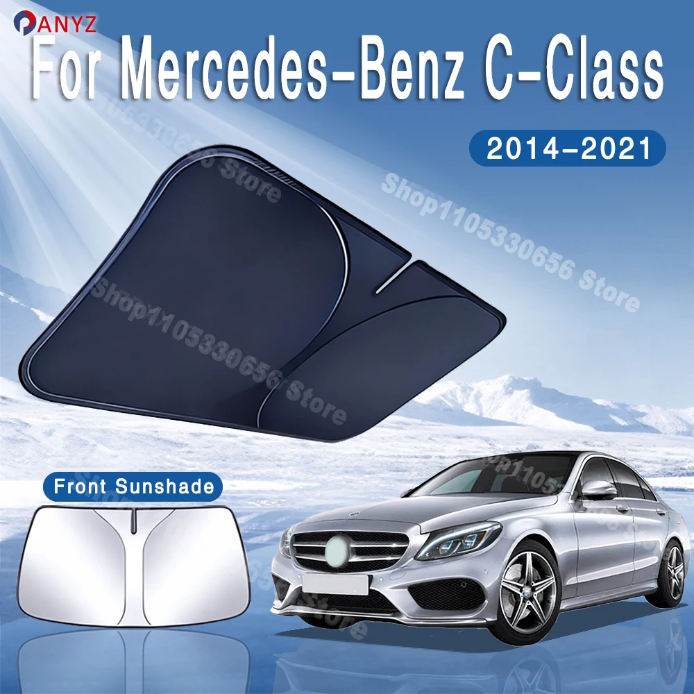 Солнцезащитный козырек для лобового стекла Mercedes-Benz C-Class W205 2014-2021: теплоизоляция, летнее охлаждение, автоаксессуары