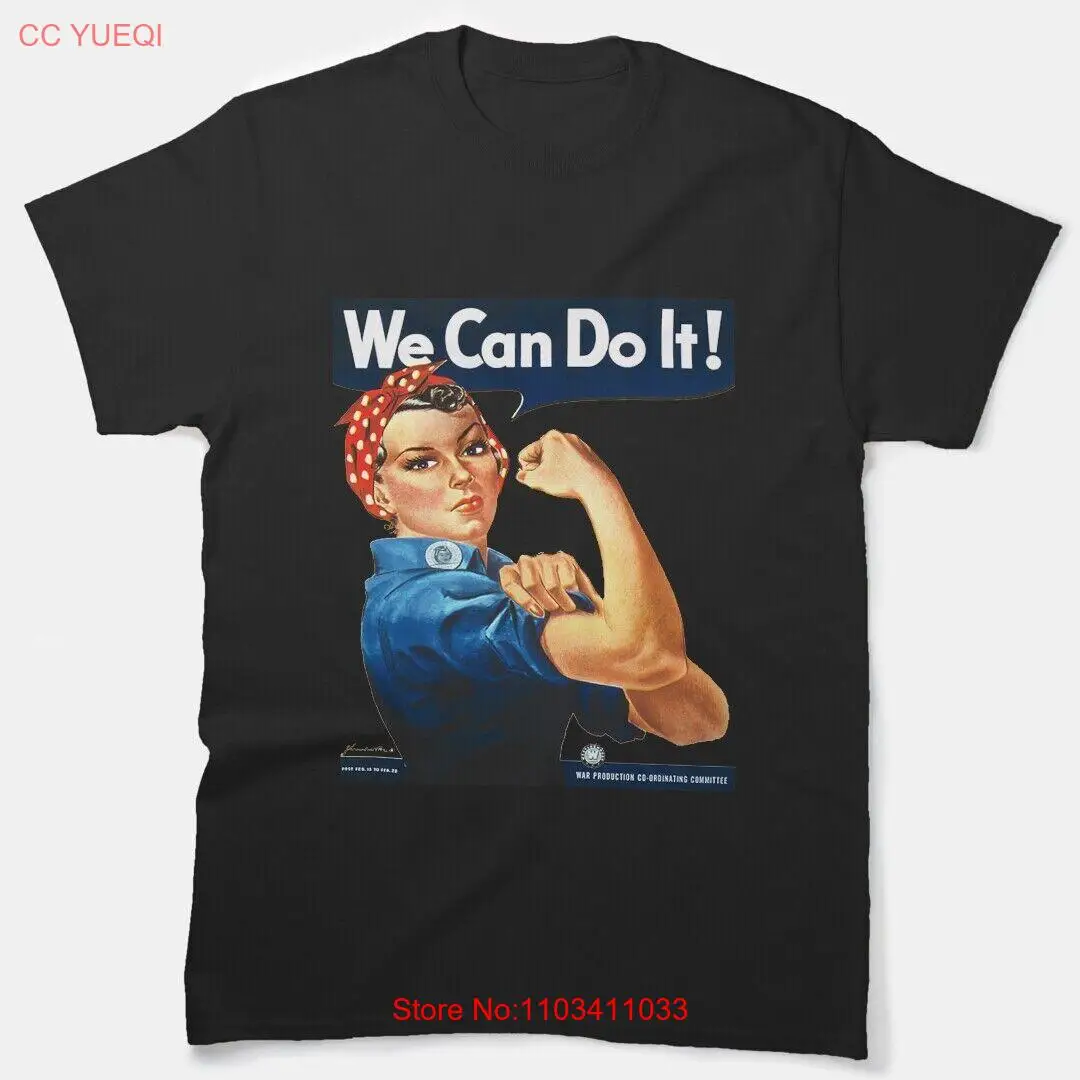 Rosie The Riveter We Can сделать это Классическая винтажная футболка, S-5XL