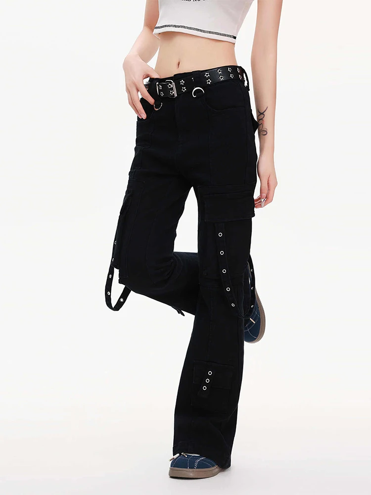 

Women's Cargo Pants Dark Academia Goblin Core Pants High Street Long Trousers Designer Harajuku Pantalones Korean Chic Y2k New