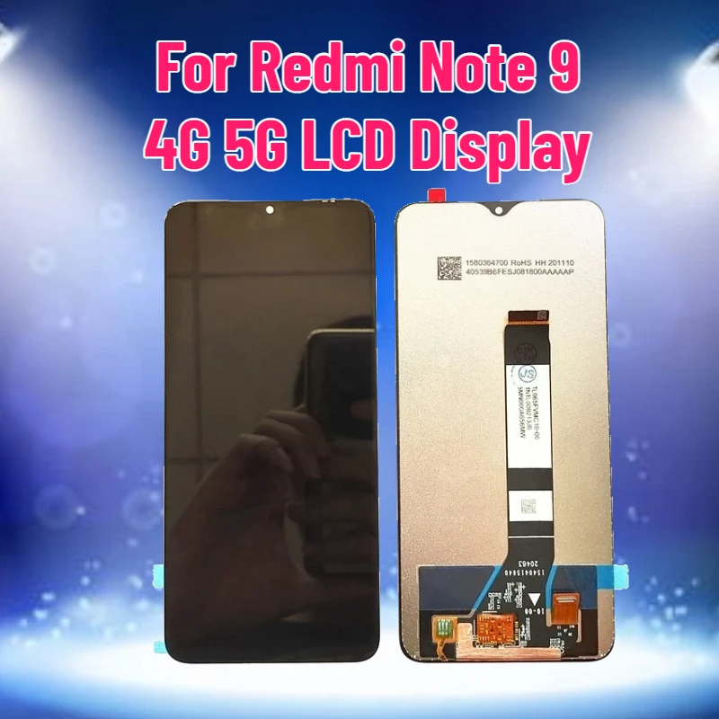 For Redmi Note 9 4G 5G LCD Display Touch Screen for Redmi Note9 M2003J15SC M2003J15SG