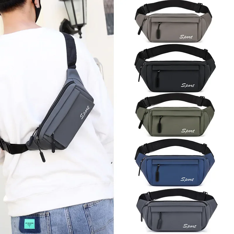 Men's fanny pack, construction site work stall, cash register bag, outdoor mountaineering,oblique span chest bag