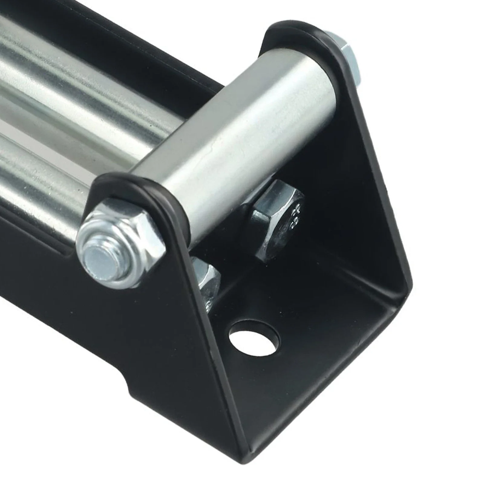 Heavy-Duty Winch Roller Cable Guide 4-roller Guide Rope Frame Winch Roller Fairlead ATV UTV 4 Way Cable Guide 2000LB Bolt