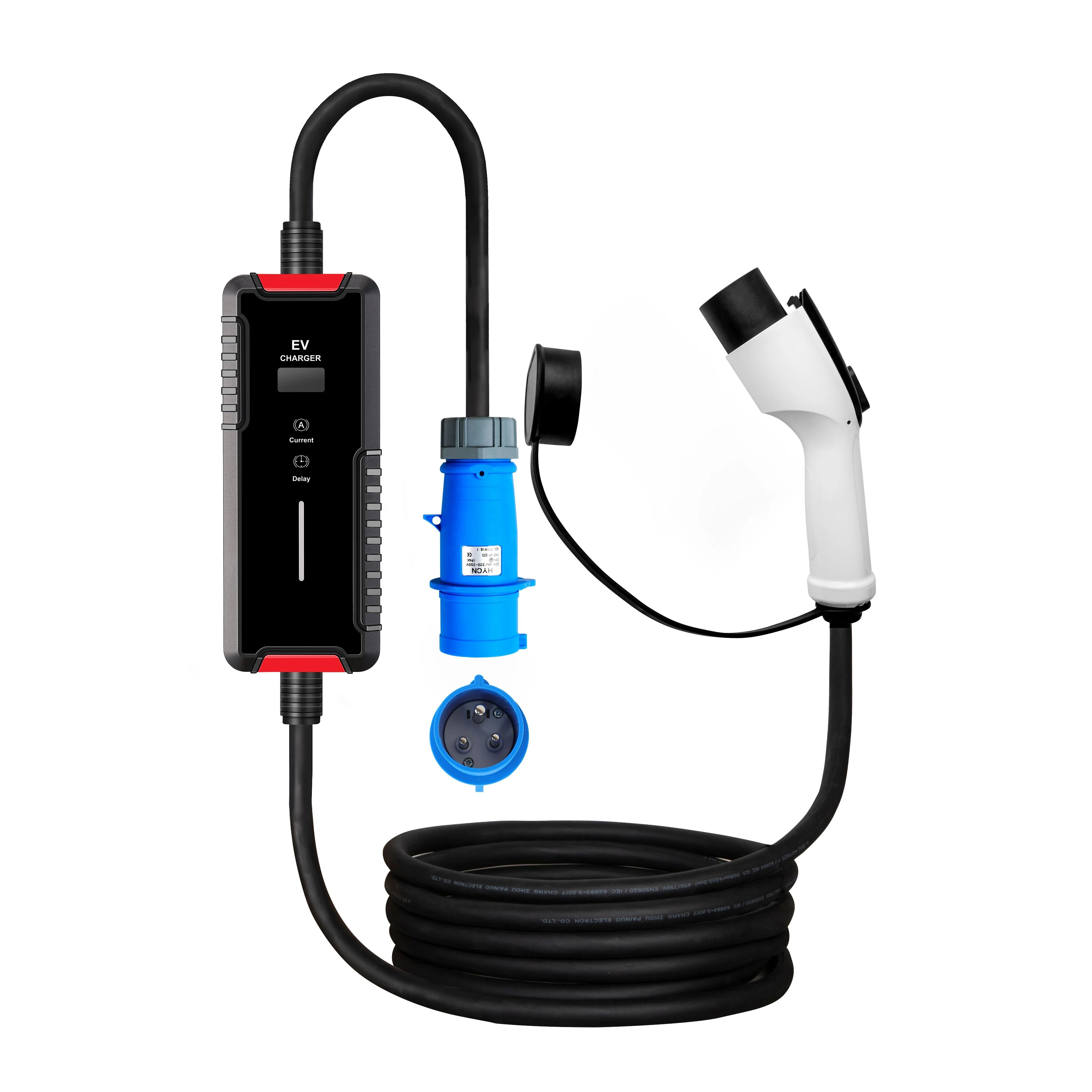 

Type 1 40A Level 2 Electric Car Charge Cable type 2 32A GB/T Portable EV Charging Station 7KW/11KW/22KW Ev Charger