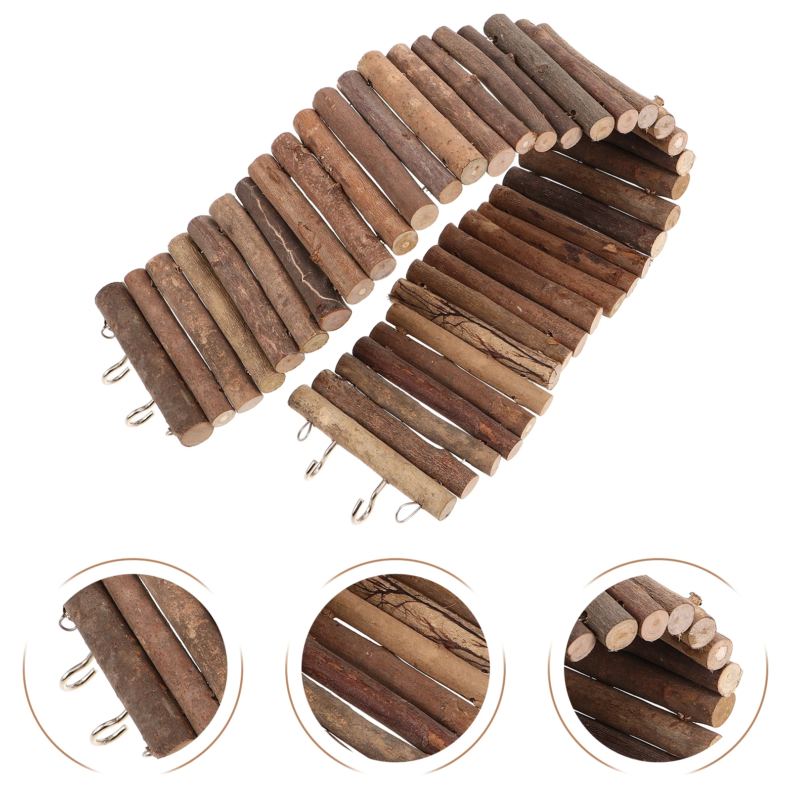 

Pet Hamster Ladder Climbing Supplies Sports Bendable Bridge Chinchilla for Cage Decor