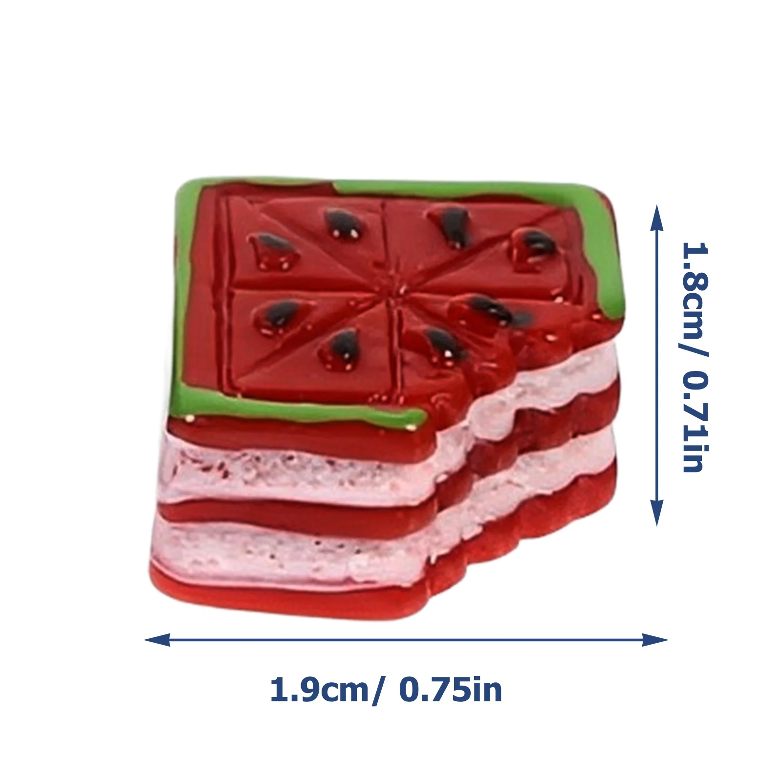 DIY Crafts Cake Charms Mini Dessert Model Realistic Faux Food Decor for Jewelry Hair Clips Accessories Collection