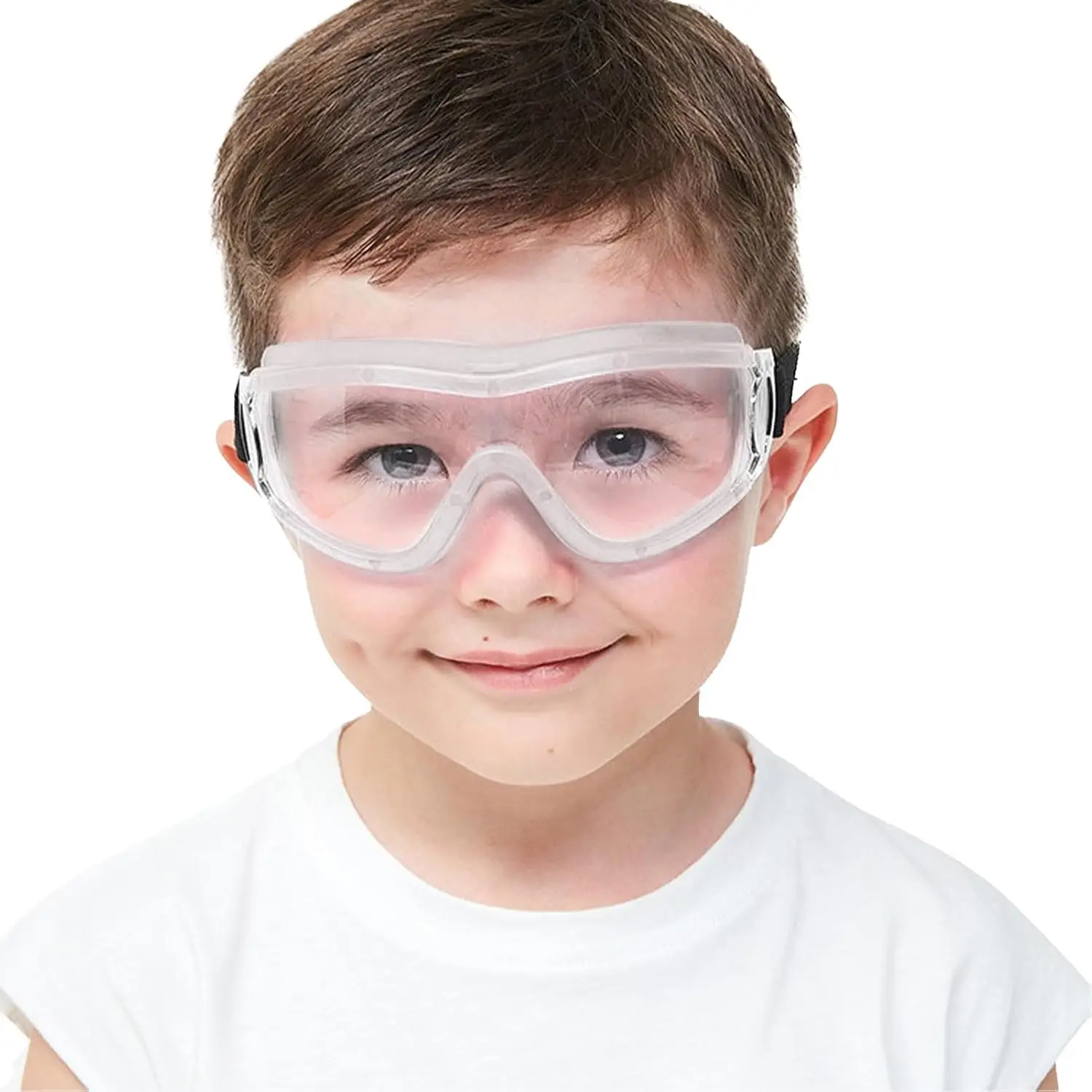 

Anti-Fog Safety Goggles, Adjustable Lab Goggles Compatible with Nerf Guns