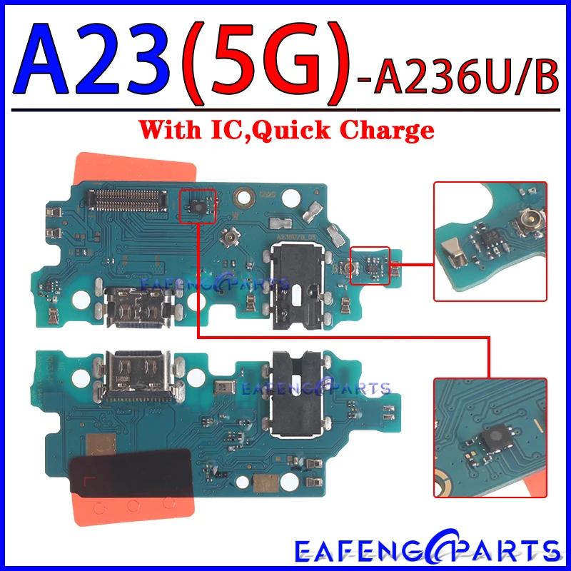 Usb Dock Charger Port for Samsung Galaxy A03 Core A03S A13 A23 A33 A53 A73 4G 5G Charging Board Module